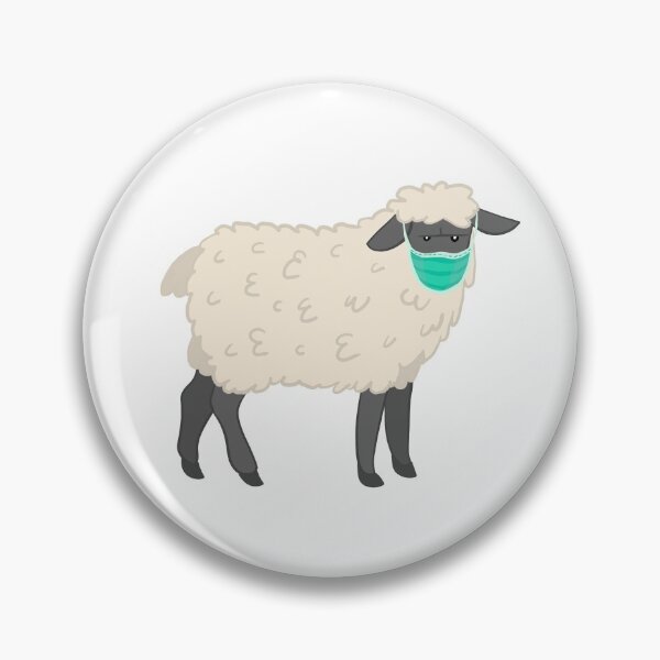 Item preview, Anti-mask sheep with face mask designed and sold by Miftees.