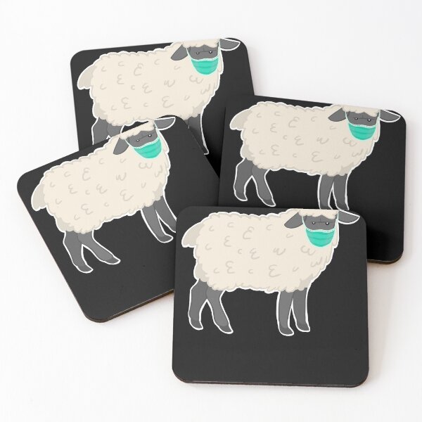 Item preview, Anti-mask sheep with face mask designed and sold by Miftees.