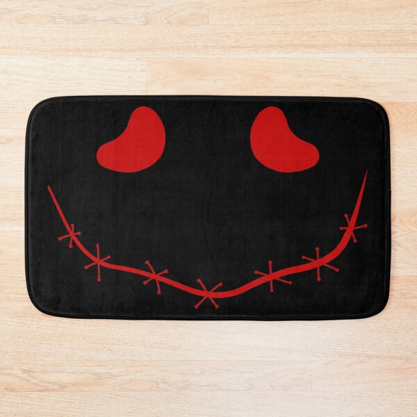 Item preview, Spooky stitched mouth face, red and black designed and sold by ArtfulBonBon.