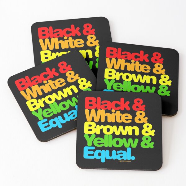Item preview, Black & White & Brown & Yellow & Equal designed and sold by oddhuman.