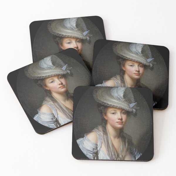 Item preview, The White Hat (c. 1780) - Jean Baptiste Greuze designed and sold by SALON DES ARTS.