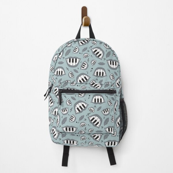Item preview, Piano smile pattern in grey designed and sold by Irina Ivanova.
