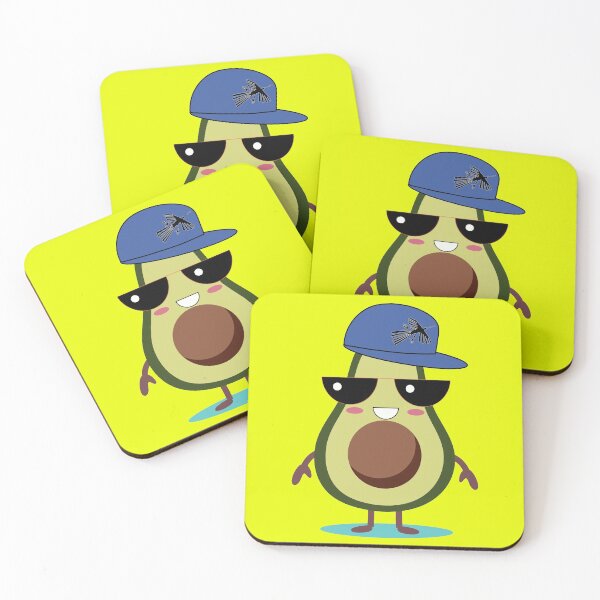 Item preview, avocado with blue cap and sunglasses designed and sold by DeuterosDigital.