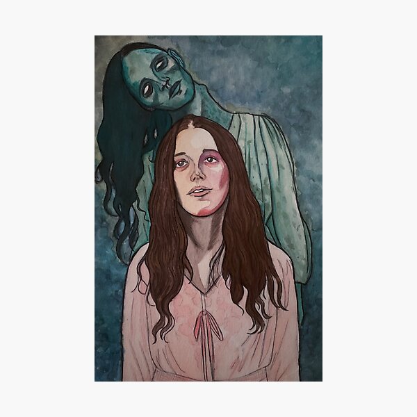 Nell and the Bent-Neck Lady Photographic Print