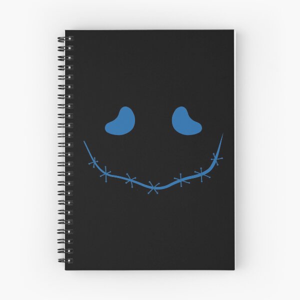 Item preview, Spooky stitched mouth face, blue and black designed and sold by ArtfulBonBon.