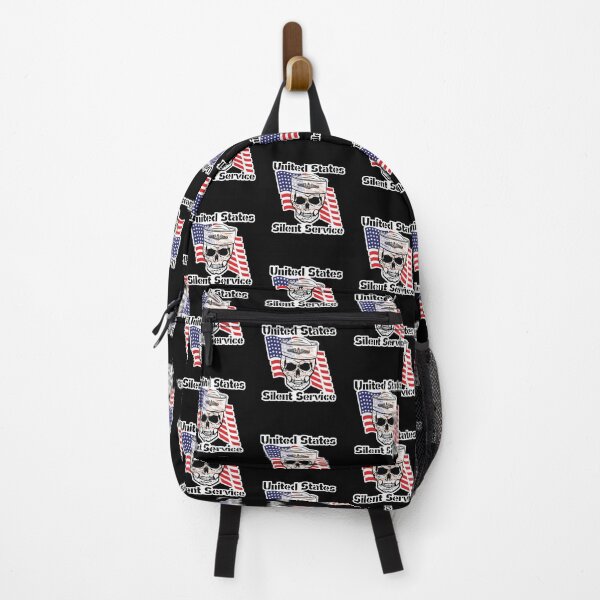 Item preview, US Silent Service Sailor Skull with American Flag designed and sold by MadMando.