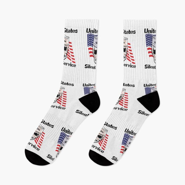 Item preview, US Silent Service Sailor Skull with American Flag designed and sold by MadMando.