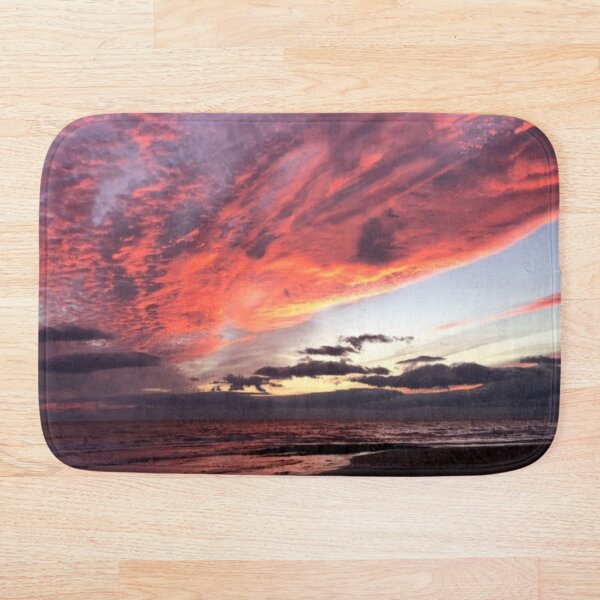 Pink sunset Bath Mat