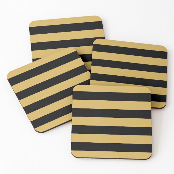 Item preview, Medium GOLD and BLACK Horizontal STRIPES designed and sold by RachelMacht.
