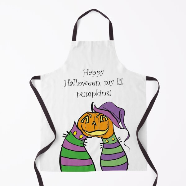 Item preview, Purple-green colored cats with pumpkin designed and sold by Chino20.