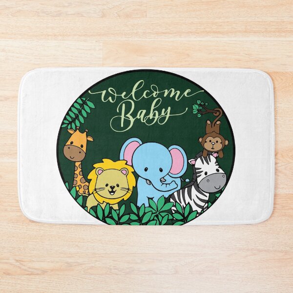 Item preview, Welcome Baby - Jungle  designed and sold by AmazingArtMandi.
