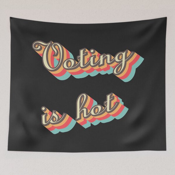 Item preview, Voting is hot designed and sold by redgoch.