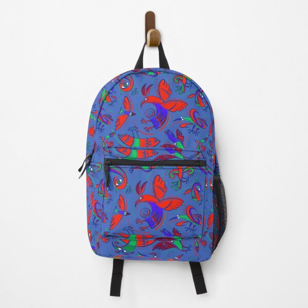 Item preview, Pattern with Firebirds (on blue background) designed and sold by Irina Ivanova.