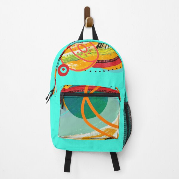 Item preview, Beach Rock Abstract - Watercolor abstract inspired by oil pastel landscape drawing, sticker design designed and sold by HalSyd.