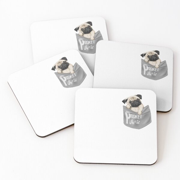 Item preview, Pug de bolsillo lindo designed and sold by Moralhh.