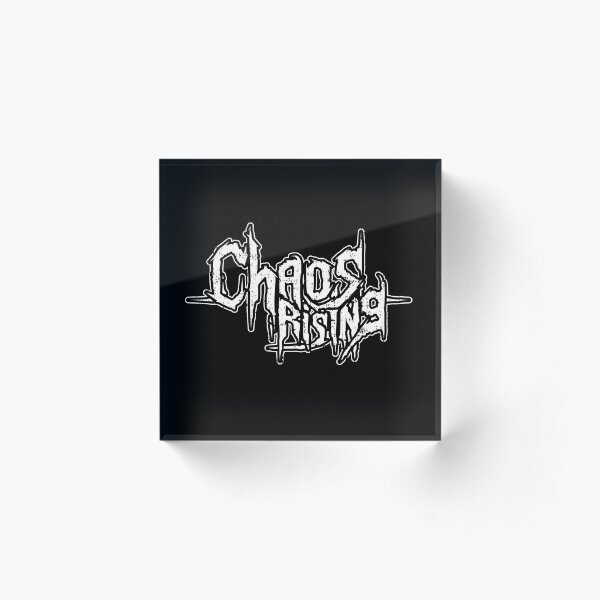 Logo for the all-female metal project Chaos Rising Acrylblock