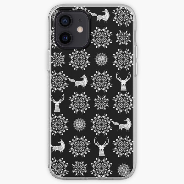 Yoga Spirit Animals Pattern iPhone Soft Case