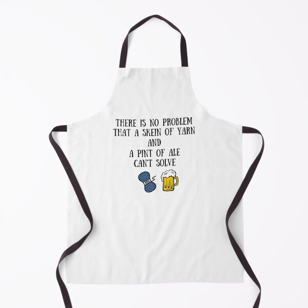 Item preview, There Is No Problem That a Skein of Yarn and Pint of Ale Can't Solve designed and sold by Knitterty.