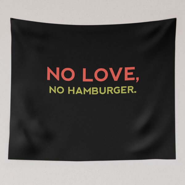 Artikelvorschau, KEINE LIEBE KEIN HAMBURGER - Lustiges Essensliebhabergeschenk entworfen und verkauft von yeknow.