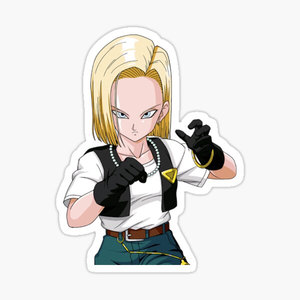 Androide 18 Numero 18 Sticker - Androide 18 Numero 18 Dragon ball z -  Discover & Share GIFs