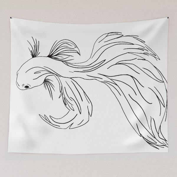 Item preview, Fish Outline designed and sold by Maggie Reynolds.