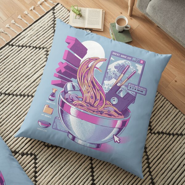 Web Ramen Floor Pillow