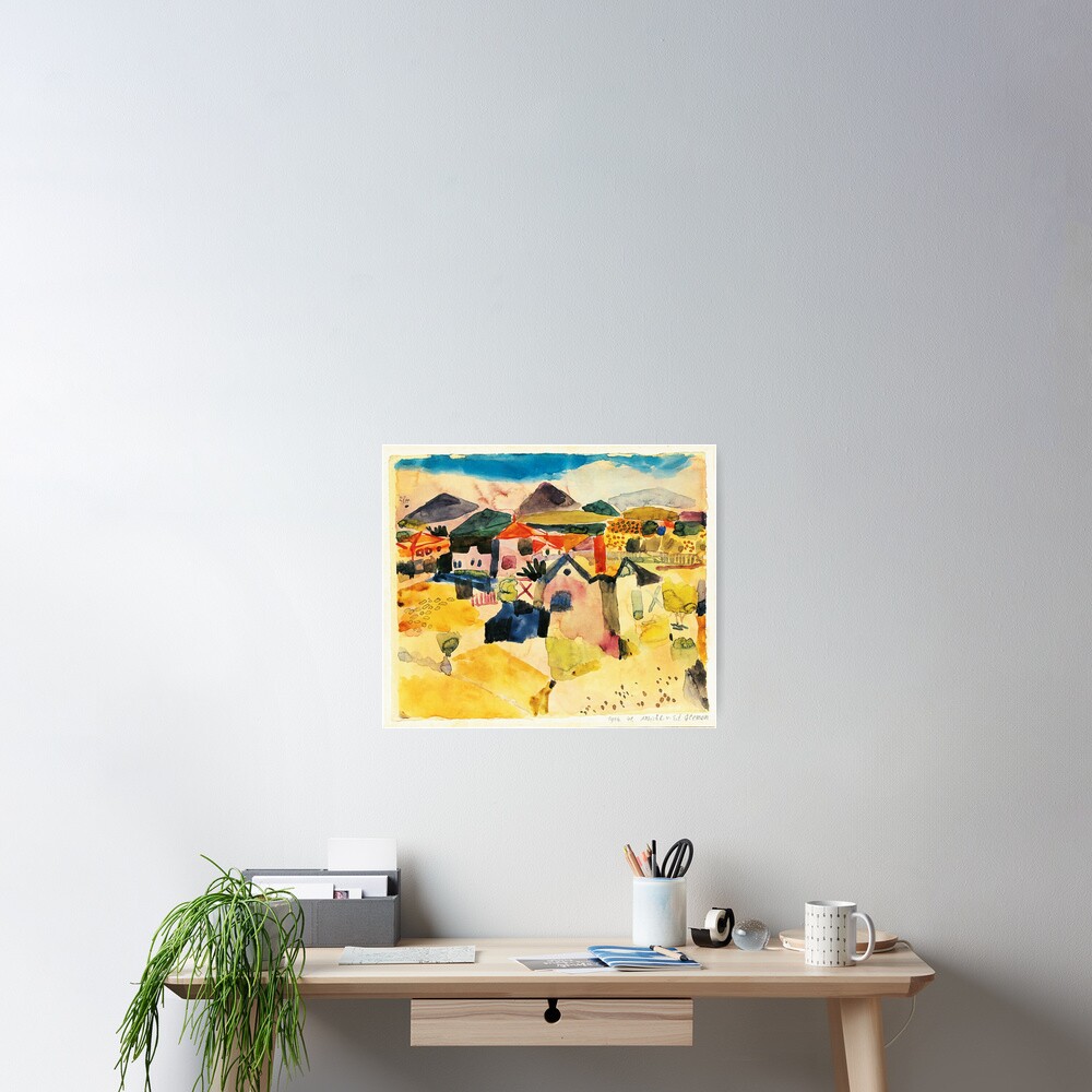 Germain Poster Kunstdruck Bild Mondaufgang St 70x50cm #35672 Paul Klee