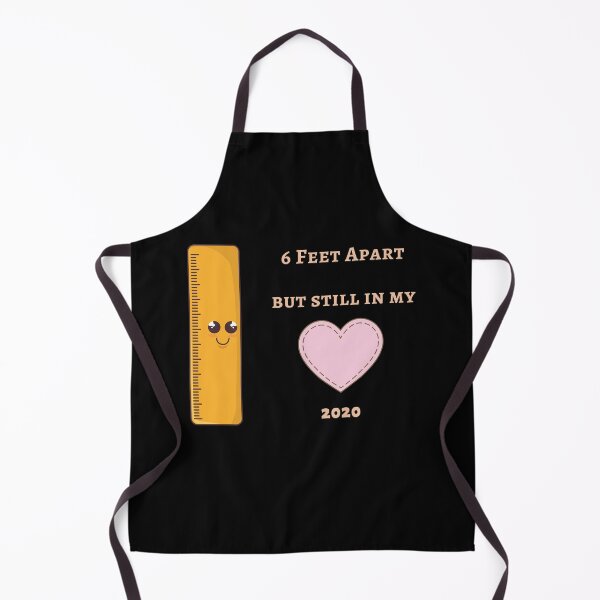Item preview, 6 Feet Apart but Still in my Heart - Adorable 2020 Social Distancing Love Quote designed and sold by Irelene.