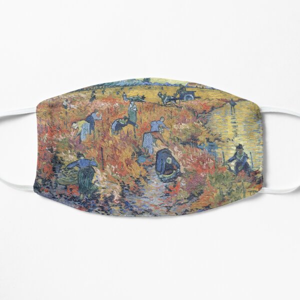 The Red Vineyards at Arles - Van Gogh Flat Mask