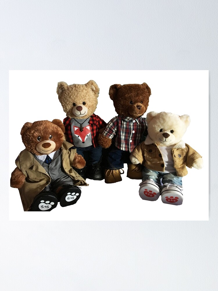 Supernatural Teddy Bear Team Free Will 2 0 Poster For Sale By