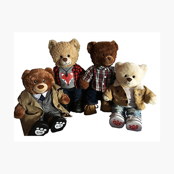 Supernatural Teddy Bear Team Free Will 2.0 Photographic Print