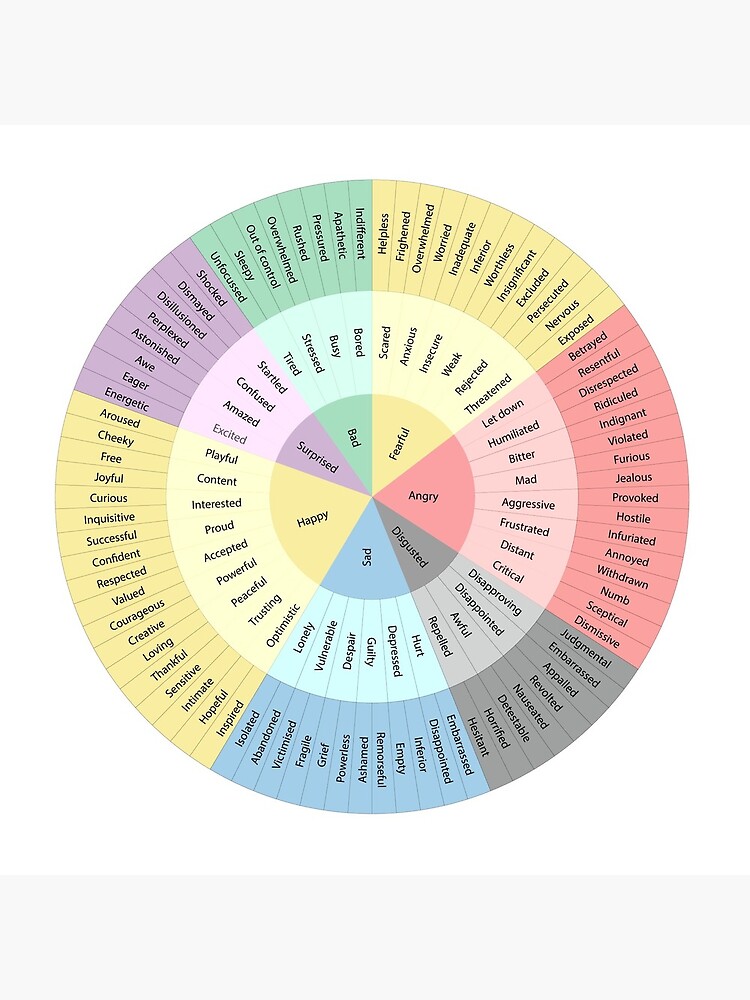 8 emotions wheel