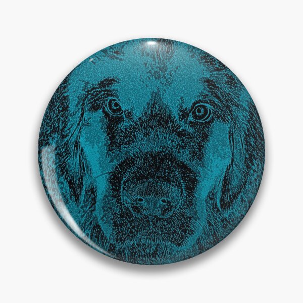 Item preview, Newfoundland Dog Face Blue designed and sold by Moonyflower.