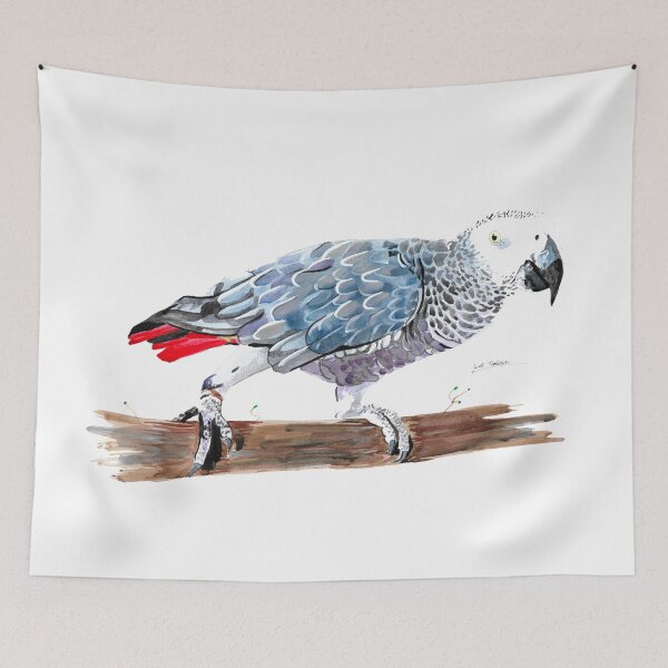 Item preview, African Grey Parrot 2 designed and sold by Luke Tomlinson Artwork.