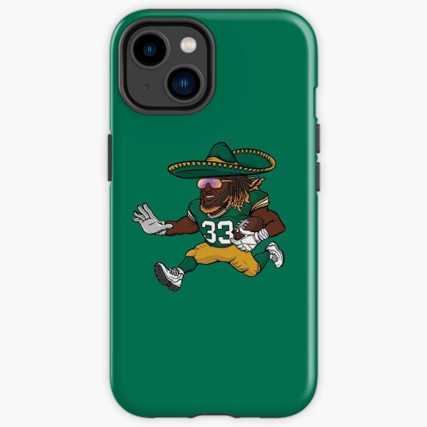 Green Bay Packers Aaron Jones 33 Black Golden Edition Vapor Style