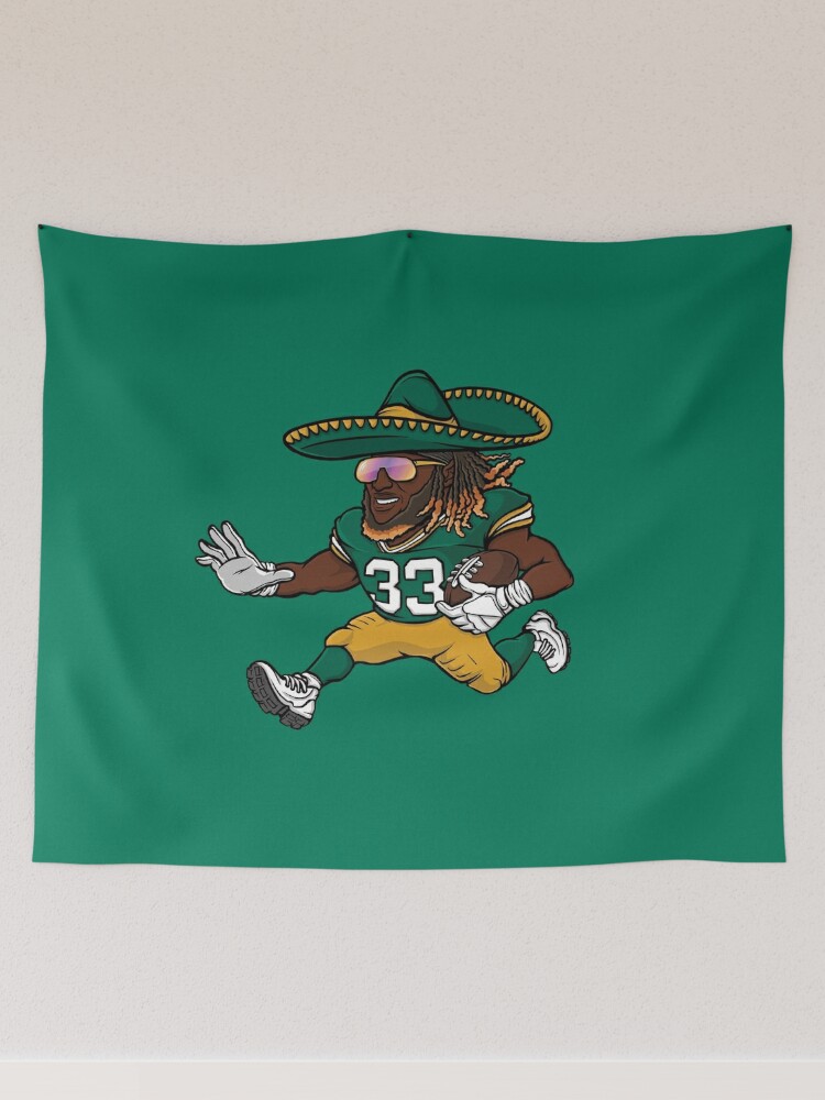 Rinkha Aaron Jones Football Edit Tapestries Packers T-Shirt