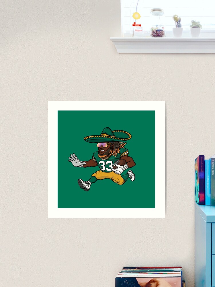 Aaron Jones Green Bay Packers Sombrero Tapestry for Sale by Stayfrostybro