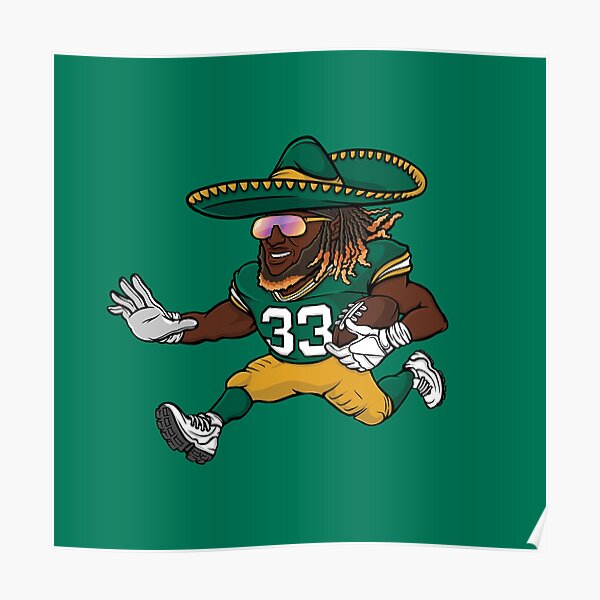 Aaron Jones Green Bay Packers Sombrero Poster For Sale By