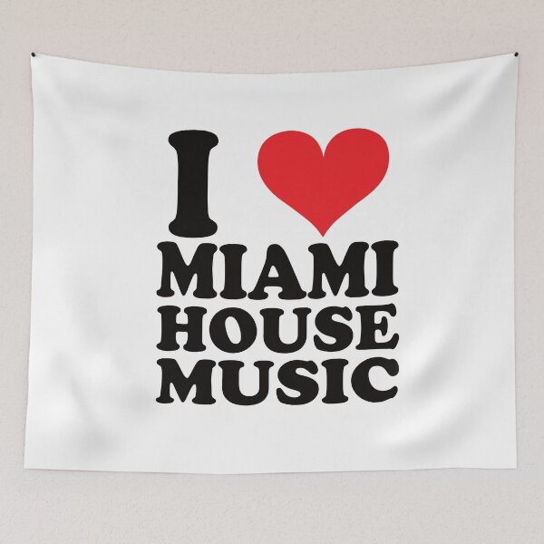 Item preview, I LOVE MIAMI HOUSE MUSIC designed and sold by DJDamski.