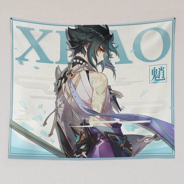 Item preview, Genshin Impact - Xiao Birthday Official Artwork 2020 designed and sold by Krimsy.