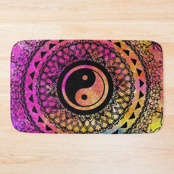 Item preview, Rainbow Tie-Dye Ying-YangSpiral Bedsheets Tiedye Yoga pants Bed sheet cover  designed and sold by baligaia.