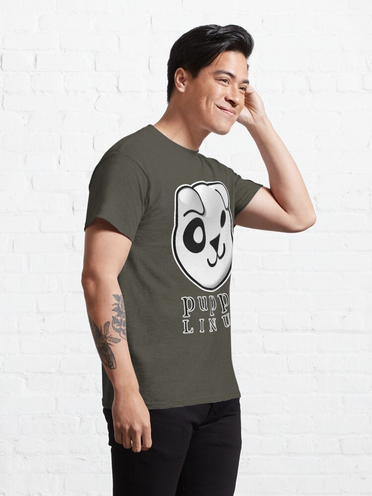 Alternate view of puppy LINUX Classic T-Shirt