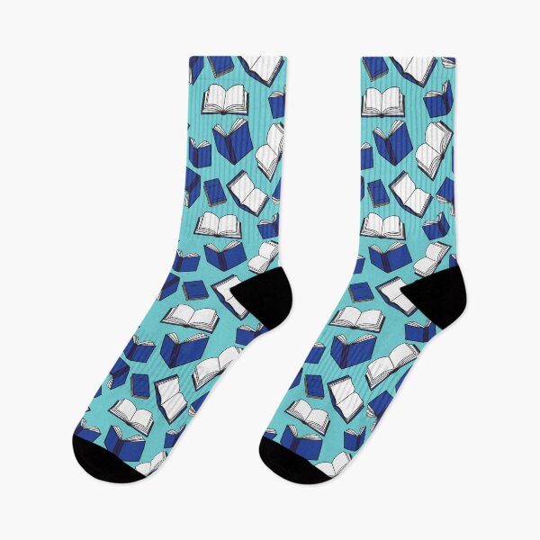 Item preview, Blue Librarian and Book Lover Pattern designed and sold by CreativeTwins.