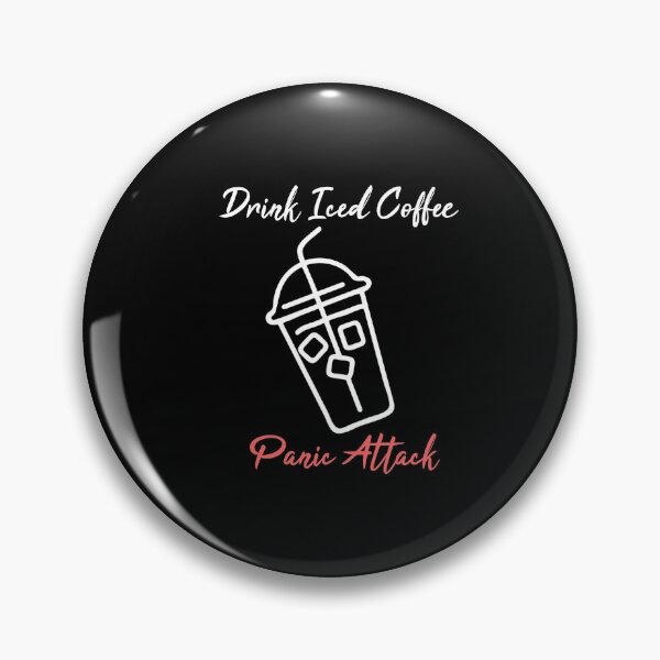 Aperçu de l'œuvre Boire une attaque de panique au café glacé créée et vendue par TakoDesigns.