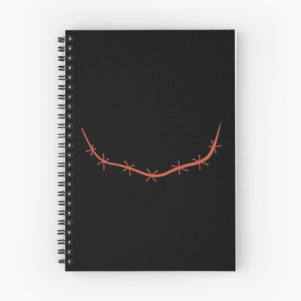 Item preview, Spooky stitched mouth orange with black background designed and sold by ArtfulBonBon.