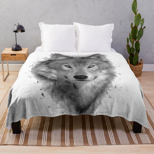 Item preview, Wolf watercolor animals decor. Oil hrint designed and sold by DelzStudio.