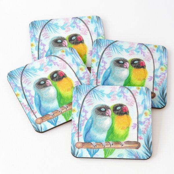 Item preview, Sleepy Lovebirds designed and sold by Ivy Lily Art.