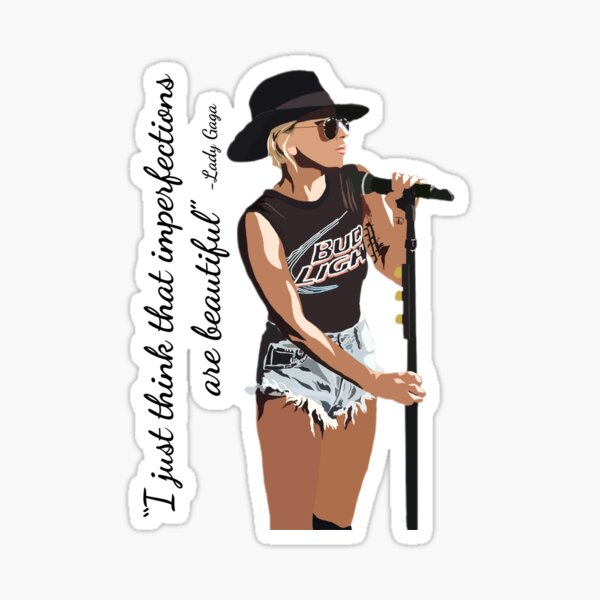 Lady Gaga Belles Imperfections Sticker