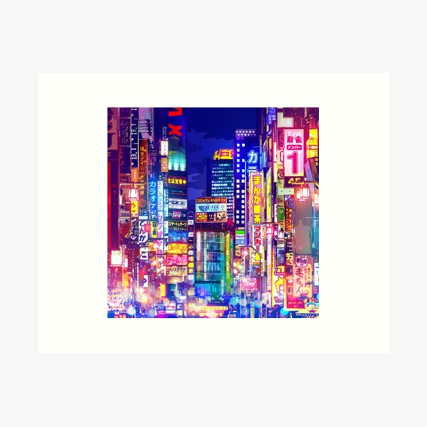 Item preview, Night Tokyo lights designed and sold by AnGoArt.