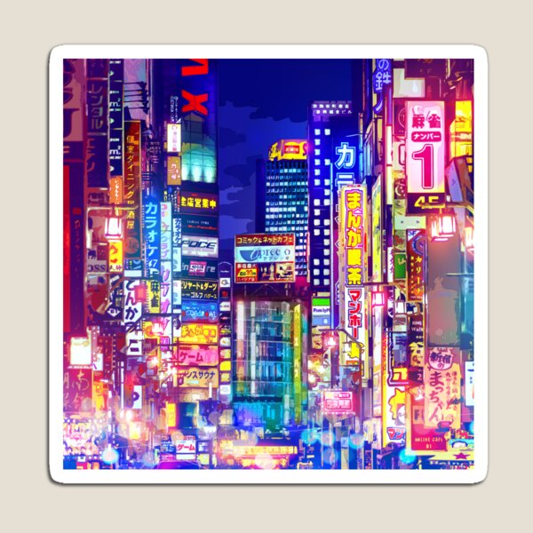 Item preview, Night Tokyo lights designed and sold by AnGoArt.